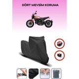 Ducati Scrambler Icon Uyumlu Siyah Motorsiklet Branda, Motor Örtüsü
