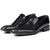 Ducavelli Alligator Siyah Hakiki Deri Erkek Klasik Ayakkabı