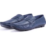 Ducavelli Artsy Hakiki Deri Erkek Günlük Ayakkabı, Rok Loafer Ayakkabı - Lacivert