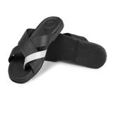 Ducavelli Estate Hakiki Deri Erkek Terliği, Hakiki Deri Terlik, Ortopedik Taban Terlik, Kauçuk Taban Terlik - 44 - Siyah