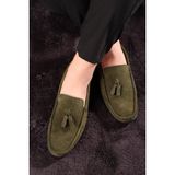 Ducavelli Fransen Hakiki Deri Erkek Günlük Ayakkabı, Loafer Ayakkabı, Hafif Ayakkabı, Püsküllü Loafer, Süet Ayakkabı