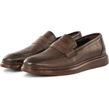 Ducavelli Frio Deri Erkek Günlük Klasik Ayakkabı, Loafer Klasik Ayakkabı - Kahverengi