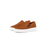 Ducavelli Menta Erkek Hakiki Deri Nubuk Sneaker, Loafer Sneaker, Hakiki Deri Sneaker, Erkek Snaker - 40 - Taba