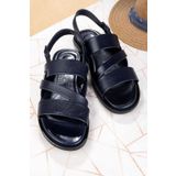 Ducavelli Roma Hakiki Deri Erkek Sandalet, Hakiki Deri Sandalet, Ortopedik Taban Sandalet, Hafif Der