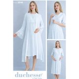 Duchesse 2040 Mavi Hamile Lohusa Gecelik Sabahlık Takım 2040Mavi