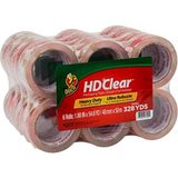 Duck HD Şeffaf Ambalaj Bandı - 24 Rulo, 1312 Metre - Nakliye, Postalama, Taşıma ve Depolama için Ağır Hizmet Tipi Ambalaj Bandı - Kutular için Şeffaf, Güçlü Ambalaj Bandı Yedekleri - 4,8 inç x 54,6