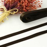 Duck Hoby 1 cm Saten Kurdele 10 Metre Bohça Çeyiz Özel Gün Hediye Süsleme Kurdelesi - Kahverengi