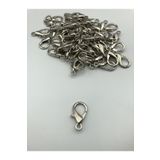 DUCK HOBY 20 Adet - 24mm x 10mm Gümüş Renk Papağan Klips, Kilit Kanca, Kapama Klips, Kolye Ve Bileklik Kilidi