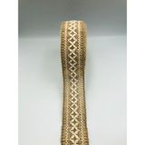 Duck Hoby 5 Metre Dekoratif Jut Şerit, 4 cm , Jut Kurdele, Hasır Şerit, Hasır Kurdele, Kendir Kurdele