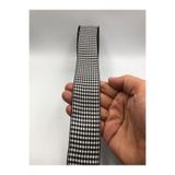 DUCK HOBY 5 Metre Ekose kurdele Dama desen ( 4 cm genişlik ) Yılbaşı Kurdele, Süsleme Dekoratif Hediye Paketi