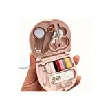 DUCK HOBY Taşınabilir Seyahat Tipi Mini Dikiş Seti, İğne, İplik, Makas ve Tamir