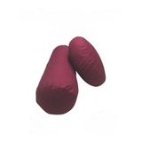 Duck Kumaş Bolster Minderi & Meditasyon Minderi 2'li Set Yoga Bolster ve Meditasyon Minderi (Bordo)