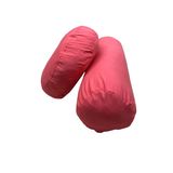 Duck Kumaş Bolster Minderi & Meditasyon Minderi 2'li Set Yoga Bolster ve Meditasyon Minderi (Fuşya)