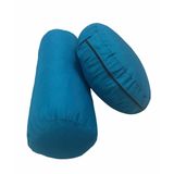 Duck Kumaş Bolster Minderi & Meditasyon Minderi 2'li Set Yoga Bolster ve Meditasyon Minderi (Petrol Mavisi)