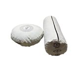Duck Kumaş Mandala Baskılı Bolster & Meditasyon Minderi - İkili Set (Gri)