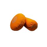 Duck Kumaş Mandala Baskılı Bolster & Meditasyon Minderi - İkili Set (Turuncu)
