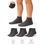 Ducks Socks Erkek Füme Pamuk Dikişsiz Lastiksiz Çorap 3'lü Paket Kısa Konç / İz Bırakmaz / Sıkmayan Çorap