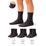 Ducks Socks Erkek Füme Pamuk Dikişsiz Lastiksiz Çorap 3'lü Paket Uzun Konç / İz Bırakmaz / Sıkmayan Çorap
