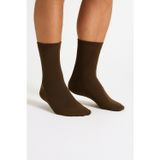 Ducks Socks Erkek Kahverengi Bambu Çorap 6'lı Kutulu Dikişsiz Uzun Konç Yıkamalı