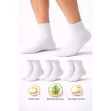 Ducks Socks Erkek Kısa Konç Bambu Çorap 3’lü Dikişsiz Terletmeyen Ultra Yumuşak Nefes Alabilir Premium Çorap - 40 - 44 - Beyaz