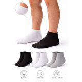 Ducks Socks Erkek Pamuk Dikişsiz Lastiksiz Çorap 3'lü Paket Kısa Konç / İz Bırakmaz / Sıkmayan Çorap