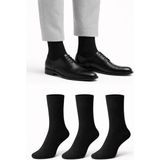 Ducks Socks Erkek Uzun Konç Bambu Çorap 3’lü Dikişsiz Terletmeyen Ince Yazlık Nefes Alabilir Premium Çorap - Siyah