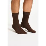 Ducks Socks Kahverengi Pamuklu Dikişsiz Erkek Uzun Konç Soket Çorap