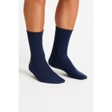 Ducks Socks Lacivert Pamuklu Dikişsiz Erkek Uzun Konç Soket Çorap