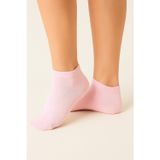 Ducks Socks Pembe 6 Çift Kadın Bambu Dikişsiz Patik Kısa Çorap