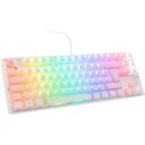 Ducky One 3 Aura Beyaz Tkl Oyun Klavyesi, Rgb LED - Mx Sessiz Kırmızı