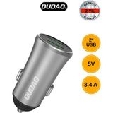 Dudao R6S 3.4A Akıllı Araç Şarj Cihazı | Çift USB Çıkışlı, Akıllı Akım Yönetimi, Hızlı Şarj Desteği, Tüm Telefonlara Uyumlu - Siyah
