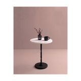 DUDECOR Modern Sehpa Siyah Sehpa Modern Salon Sehpası Ofis Sehpası Siyah Metal Ayaklı Modern OSLO Serisi