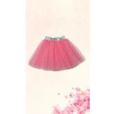 Dudese Kız Çocuk Pembe Pırıltılı Tütü Etek