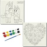 Dudu Gift TATİL-KARNE HEDİYESİ 2'li Tuval Boyama Seti 20X20 cm Uv Baskı 6 Akrilik Boya 1 FIRÇA-MODEL-262