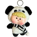 Dudu Hayvanat Bahçesi Serisi Peluş Anahtarlık Siyah Panda