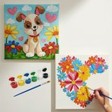 Dudu Hediye Pazarı KARNE HEDİYESİ- TATİL ETKİNLİĞİ-2'li Tuval Boyama Seti. 20X20 cm Uv Baskı 6 Akrilik Boya 1 FIRÇA-MODEL-252