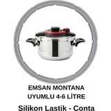 Düdüklü Tencere Lastiği Emsan Montana Uyumlu 4+6 Litre Conta