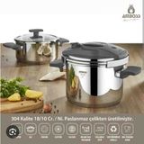Düdüklü Tencere Seti Amboss Enio - 4,5 - 6 L Set - Açık Gri
