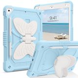 DUEDUE iPad Air 2 Çocuklar için Kılıf, iPad 6. / 5. Nesil kılıf 2017/2018, Kelebek Kanatları Kalem Tutuculu Destek Çubuğu Ağır Hizmet Darbeye Dayanıklı Koruyucu Tablet Kılıfı iPad Pro 9.7 için,