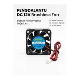 Duen 40x4010mm Hotend Fan 24 V 0.8 A 3d Printer Creality Ender 3 Pro V2 uyumludur