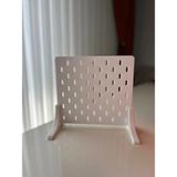DU&ER 1 Adet Beyaz Pano Masaüstü Pegboard Standı – Delikli Pano Masa Organizer Stand Ayakları
