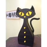 DU&ER Kedi Figürlü Çekmeceli Takı Kutusu – Masaüstü Takı Organizer ve Dekoratif Kutu