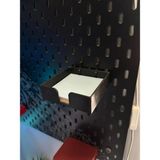 DU&ER Skadis Uyumlu Not Kağıdı Tutucu – Pegboard Post-It Notluk Memo Organizer - Siyah