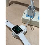 DU&ER ⌚ Uyumlu Elma Şarz Kablo Düzenleyici Stand – Şarj Kablosu Gizleyen Masaüstü Organizer - Beyaz