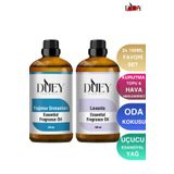 DUEY 2x 100 ML Yağmur Ormanları&Lavanta Uçucu Yağ, Mum Esansı, Oda Kokusu, Hava Nemlendiricisi