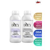 DUEY 2x 1000 ML Beyaz Sabun&Lavanta Uçucu Yağ, Mum Esansı, Oda Kokusu, Hava Nemlendiricisi
