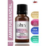 DUEY Amber&Sandal Uçucu Yağ Buhurdanlık Yağı Difüzör Esansı Oda Kokusu Esansı Hava Nemlendirici Esans