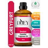 DUEY Greyfurt Uçucu Yağ 100ML Buhurdanlık Yağı Difüzör Esansı Oda Kokusu Esansı Hava Nemlendirici