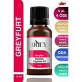 DUEY Greyfurt Uçucu Yağ Buhurdanlık Yağı Difüzör Esansı Oda Kokusu Esansı Hava Nemlendirici Esans