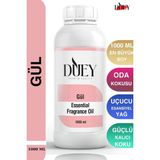 Duey Gül Uçucu Uçucu Yağ 1000 ml Mum Esansı, Oda Kokusu, Hava Nemlendiricisi, Çamaşır Kurutma Topu